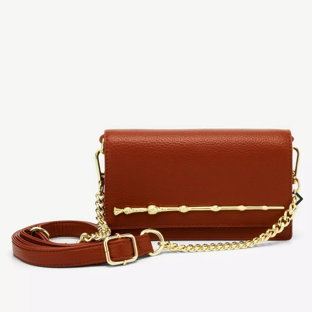 Loungefly Harry Potter Elder Wand Brown Crossbody Bag